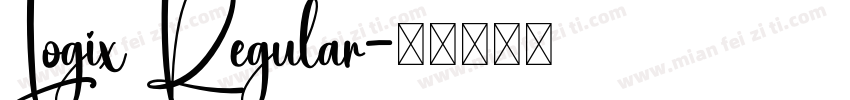 Logix Regular字体转换
